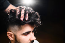 Natural hair system styling result