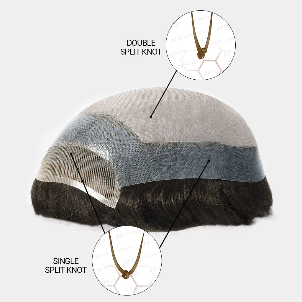 Hair System Split Knot Detail Shot
